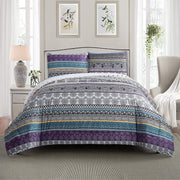 Whimsical Winter Frosty Elegant 3 Pc Comforter & Pillow Cover Set V745-MAB010758AJ3
