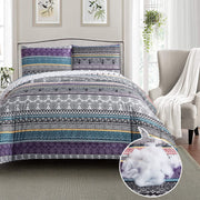 Whimsical Winter Frosty Elegant 3 Pc Comforter & Pillow Cover Set V745-MAB010758AJ3