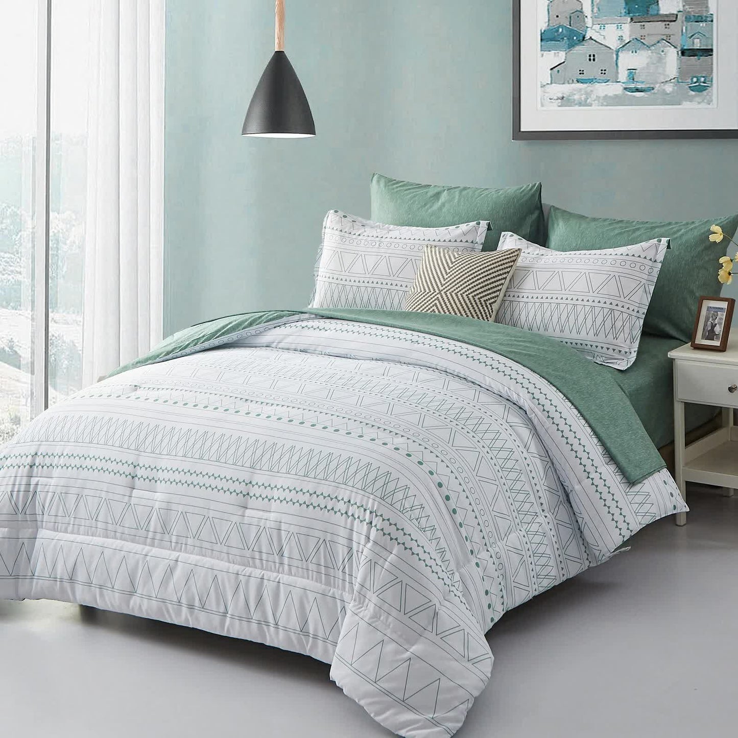 Boho Vibes Bedding Set - 3-Piece Comforter & Pillow Covers V745-MAB010772AJ3