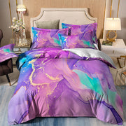 Marble Comforter Set, King Size, Quilted Soft Microfiber Bedding for All Seasons V745-MAB010776AJ3