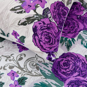Luxe Loft Purple rose Quilted Comforter & Shams - Trending 3-Piece Set V745-MAB010782AJ3