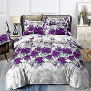 Luxe Loft Purple rose Quilted Comforter & Shams - Trending 3-Piece Set V745-MAB010782AJ3