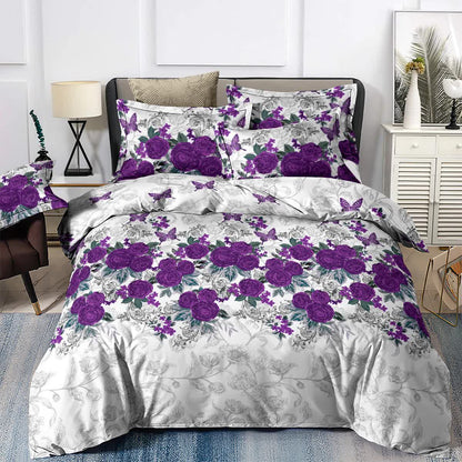 Luxe Loft Purple rose Quilted Comforter & Shams - Trending 3-Piece Set V745-MAB010782AJ3
