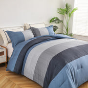 Coastal Drift striped Comforter Bundle - Breezy 3-Piece Bedding V745-MAB010843AJ3