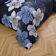 King Comforter Set, Navy Blue Floral 3-Piece Bedding, Soft Microfiber for All Seasons V745-MAB010860AJ3