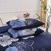King Comforter Set, Navy Blue Floral 3-Piece Bedding, Soft Microfiber for All Seasons V745-MAB010860AJ3
