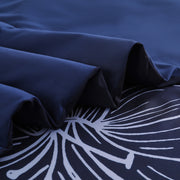 King Comforter Set, Navy Blue Floral 3-Piece Bedding, Soft Microfiber for All Seasons V745-MAB010860AJ3