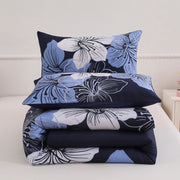 King Comforter Set, Navy Blue Floral 3-Piece Bedding, Soft Microfiber for All Seasons V745-MAB010860AJ3