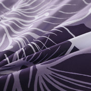 King Comforter Set, Dark Purple Floral 3-Piece Bedding, Soft Microfiber for All Seasons V745-MAB010862AJ3