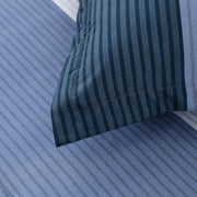 Navy Blue Comforter Set, King Size, Striped 3-Piece Bedding Collection V745-MAB010873AJ3