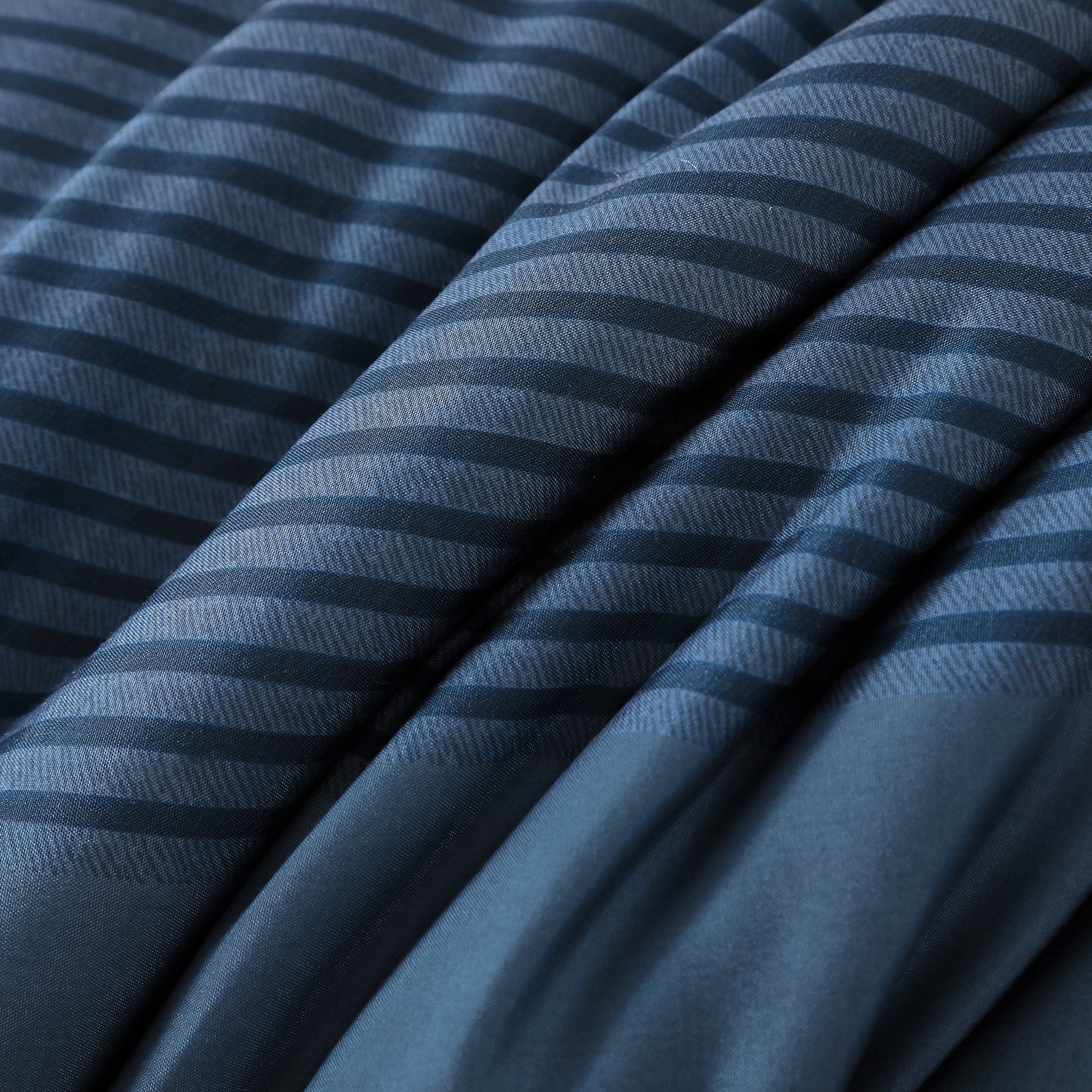 Navy Blue Comforter Set, King Size, Striped 3-Piece Bedding Collection V745-MAB010873AJ3