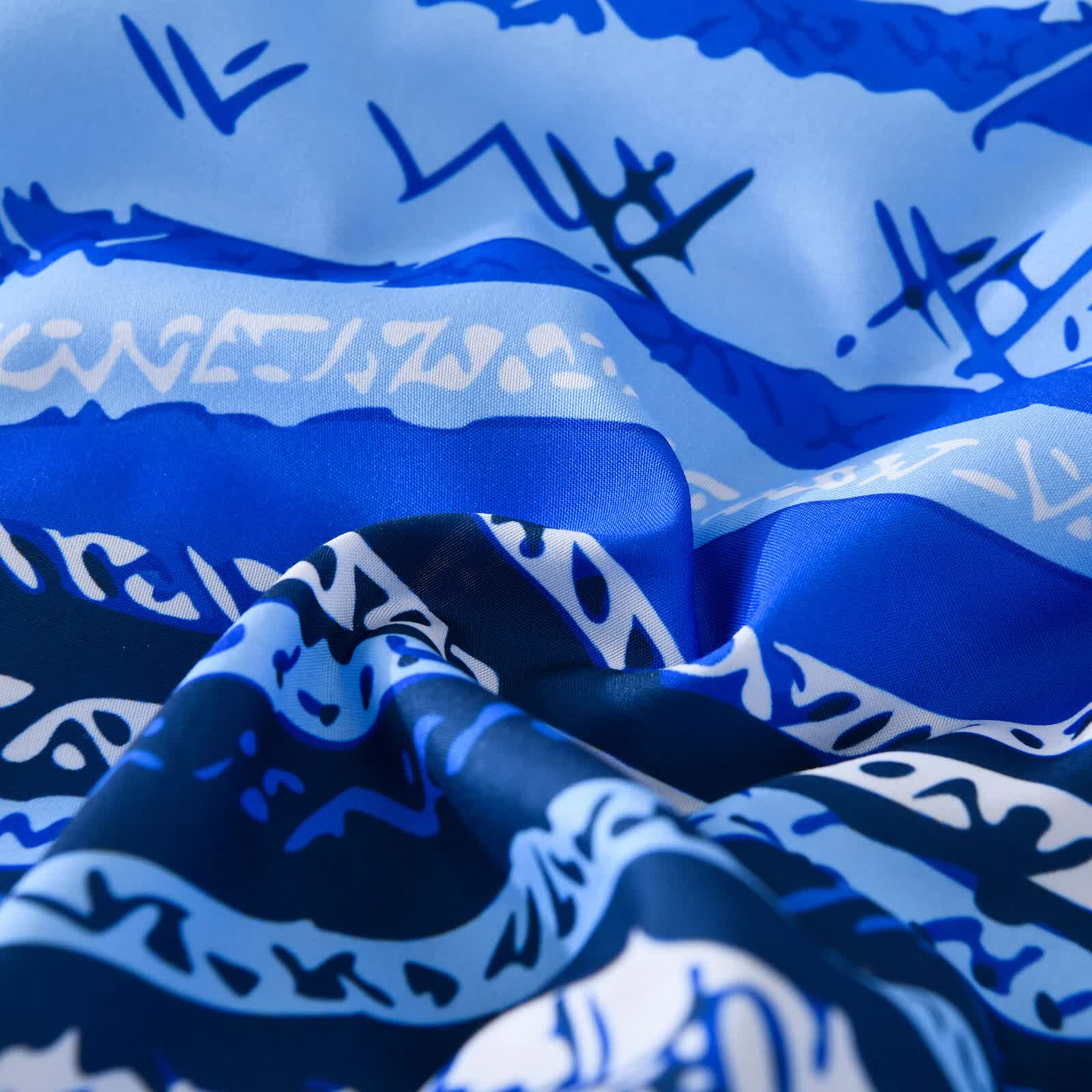 Nordic Calm stripes Blue 3-Piece Comforter Set - Scandi Chic Vibes V745-MAB010884AJ3