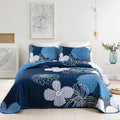 Frosted Magnolia Chic blue 3 Pc Comforter & Pillow Cover Set KING V745-MAB010887AJ3