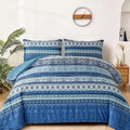 Boho Vibes blue Bedding Set - 3-Piece Comforter & Pillow Covers V745-MAB010907AJ3