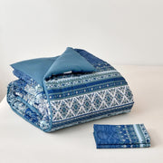 Boho Vibes blue Bedding Set - 3-Piece Comforter & Pillow Covers V745-MAB010907AJ3