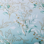 Soft Floral Leaf Comforter Set, King Size, Quilted Cozy Bedding with Pillowcases V745-MAB010938AJ3