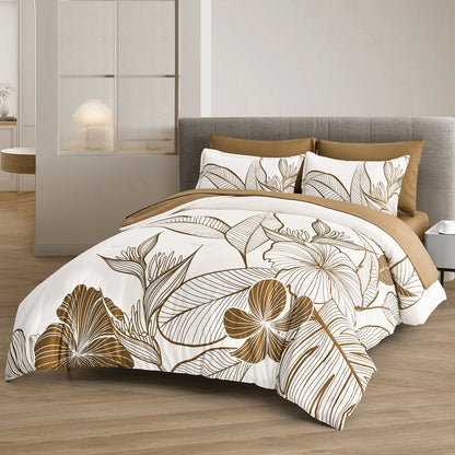 SOFT Floral Comforter Set, King Size, Plush Winter Bedding with Pillowcases V745-MAB010943AJ3