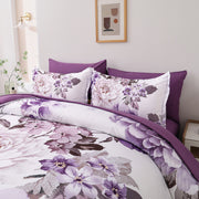 Elegant Floral Comforter Set, King Size, Warm Quilted Bedding with Pillowcases V745-MAB010947AJ3