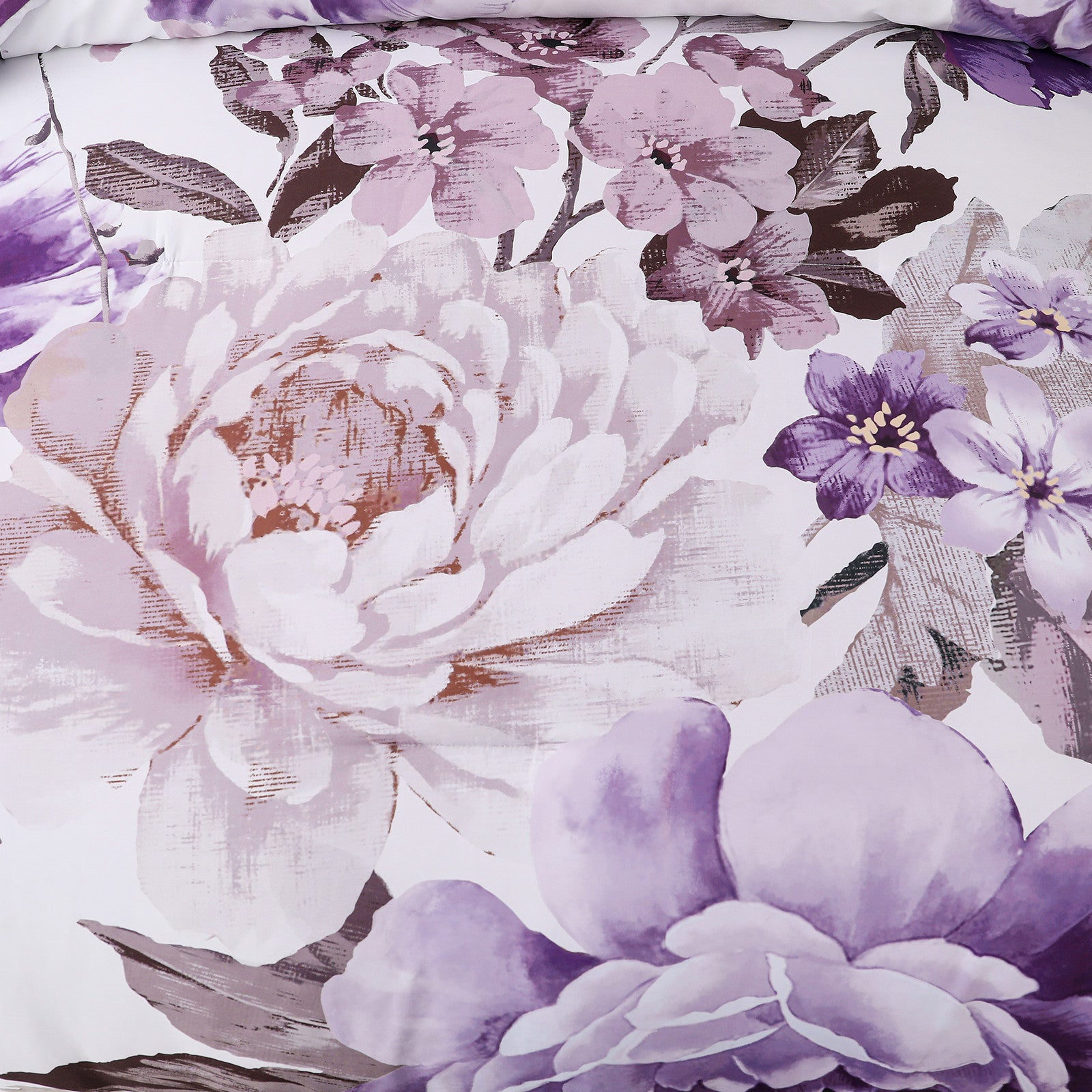 Elegant Floral Comforter Set, King Size, Warm Quilted Bedding with Pillowcases V745-MAB010947AJ3