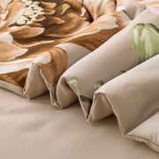 Cozy Floral Comforter Set, King Size, Quilted Warm Bedding with Pillowcases V745-MAB010948AJ3