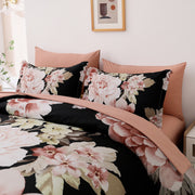Soft Floral Comforter Set, King Size, Quilted Warm Bedding with Pillowcases V745-MAB010949AJ3