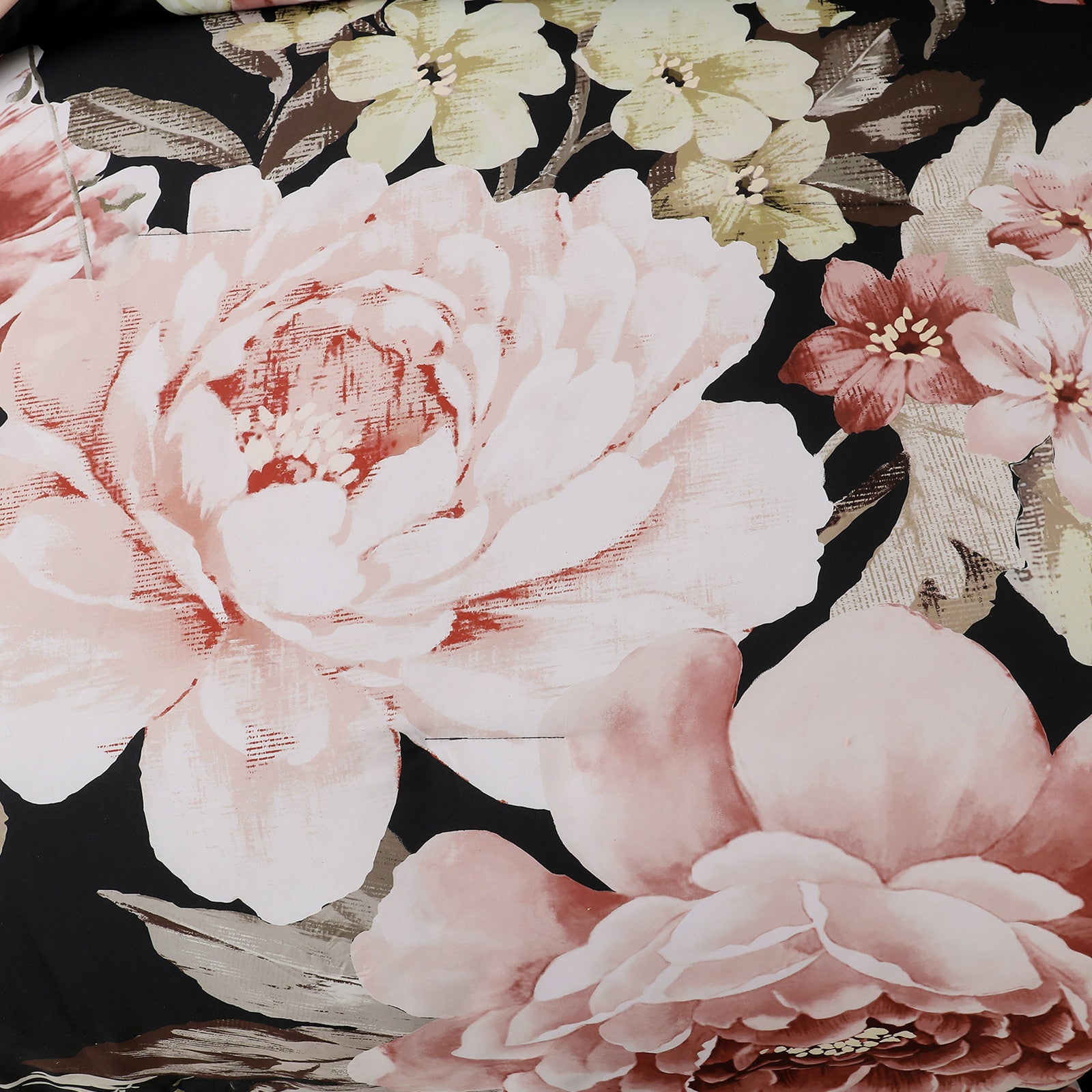 Soft Floral Comforter Set, King Size, Quilted Warm Bedding with Pillowcases V745-MAB010949AJ3