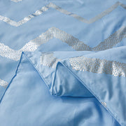 Metallic Print Comforter Set, King Size, Chic 3-Piece Bedding with Pillowcases V745-MAB010951AJ3