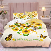 Airy Loft butterfly floral 3-Piece Comforter Bundle - Relaxed V745-MAB010977AJ3