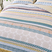 Luxe Loft Boho Quilted Comforter & Shams - Trending 3-Piece Set V745-MAB011078AJ3