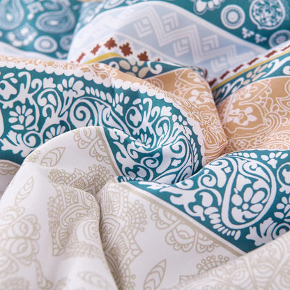Luxe Loft Boho Quilted Comforter & Shams - Trending 3-Piece Set V745-MAB011078AJ3
