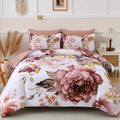 Pure Haven Pink floral 3-Piece Comforter Set V745-MAB011080AJ3