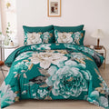 Pure Haven green floral 3-Piece Comforter Set V745-MAB011083AJ3