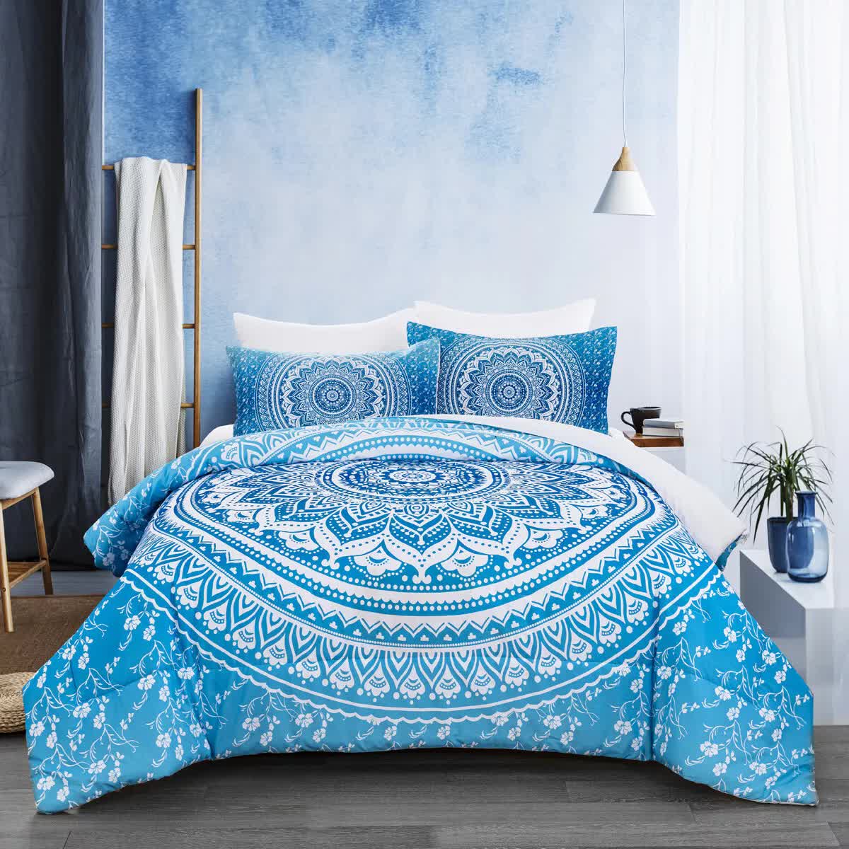 Dreamscape Sacred Circle Design Comforter Set - 3-Pcs Refreshing V745-MAB01169AJ3