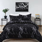 King Black Marble Comforter Set, Printed Bedding for All Seasons, Soft Microfiber 3-Piece V745-MAB01173AJ3