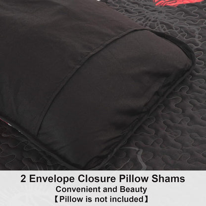 Glorious Quilted coverlet and pillowcovers set: Unmatched Beauty - Queen size V745-MAC080182Q13U