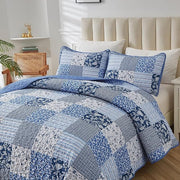 Vintage-Inspired Big Check Queen Bedding Set Cozy & Stylish V745-MAC080302Q13U