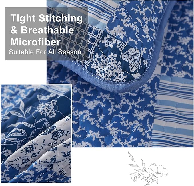 Vintage-Inspired Big Check Queen Bedding Set Cozy & Stylish V745-MAC080302Q13U