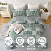 Delightful Quilted bedspread and pillowcovers set: Indulge in Comfort - Queen size V745-MAC080315Q13U