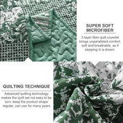 Delightful Quilted bedspread and pillowcovers set: Indulge in Comfort - Queen size V745-MAC080315Q13U