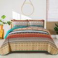 Textured Quilted bedspread and pillowcovers set: Add Depth and Dimension - Queen size V745-MAC080375Q13U