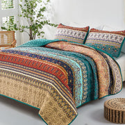Textured Quilted bedspread and pillowcovers set: Add Depth and Dimension - Queen size V745-MAC080375Q13U