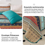 Textured Quilted bedspread and pillowcovers set: Add Depth and Dimension - Queen size V745-MAC080375Q13U