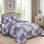 Harmonious Quilted bedspread and pillowcovers set: Perfect Balance of Style - Queen size V745-MAC080409Q13U