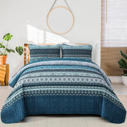 Opalescent Quilted coverlet and pillowcovers set: Shimmering Beauty - Queen size V745-MAC080422Q13U