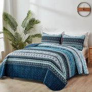 Opalescent Quilted coverlet and pillowcovers set: Shimmering Beauty - Queen size V745-MAC080422Q13U