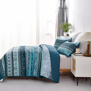 Opalescent Quilted coverlet and pillowcovers set: Shimmering Beauty - Queen size V745-MAC080422Q13U