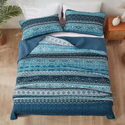 Opalescent Quilted coverlet and pillowcovers set: Shimmering Beauty - Queen size V745-MAC080422Q13U