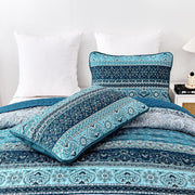 Opalescent Quilted coverlet and pillowcovers set: Shimmering Beauty - Queen size V745-MAC080422Q13U