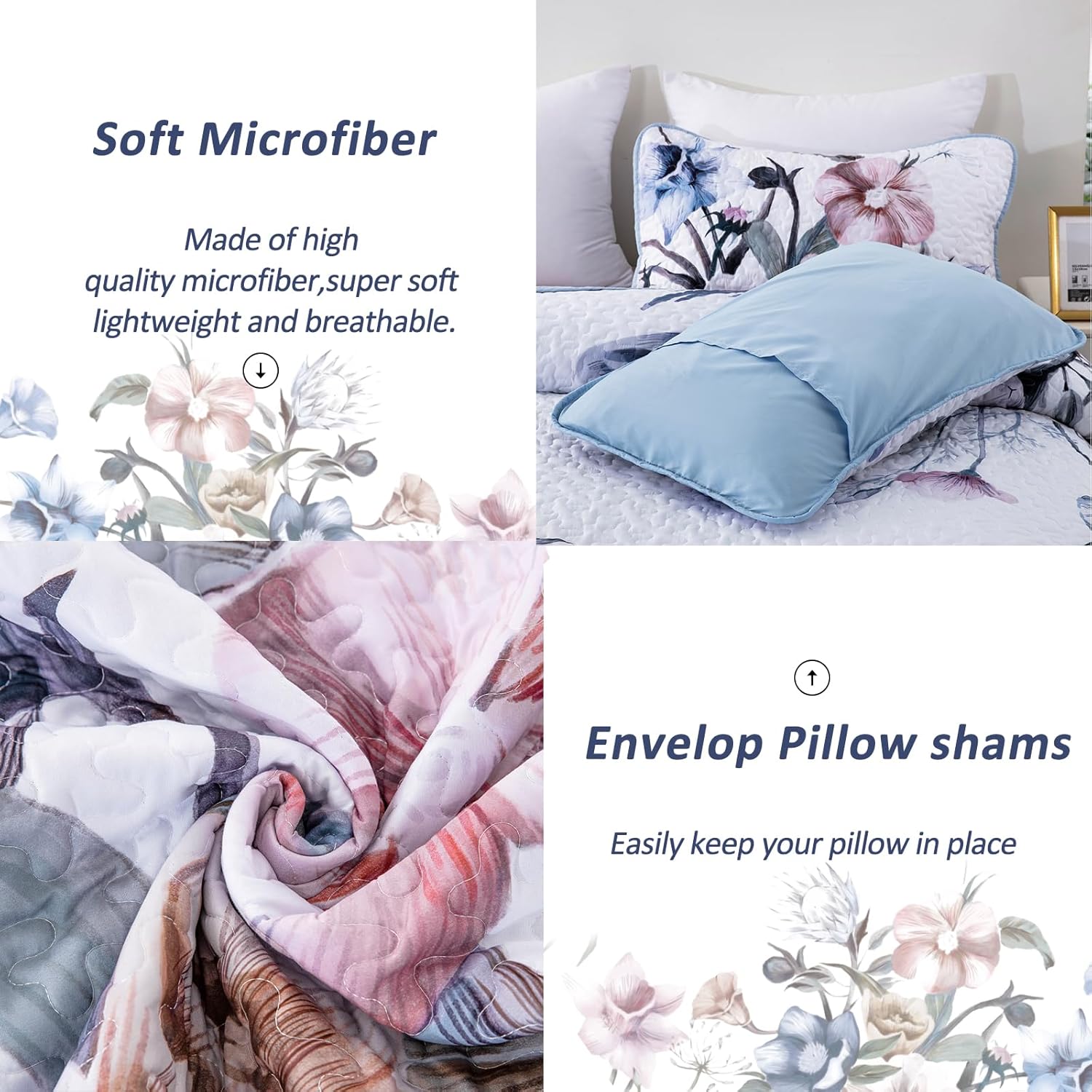 Venerable Quilted bedspread and pillowcovers set: Classic and Elegant - Queen size V745-MAC080464Q13U