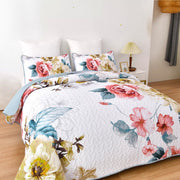 Vibrant Quilted Bedspread and Pillowcases Set: Add Color and Comfort to Your Space - Queen size V745-MAC080474Q13U